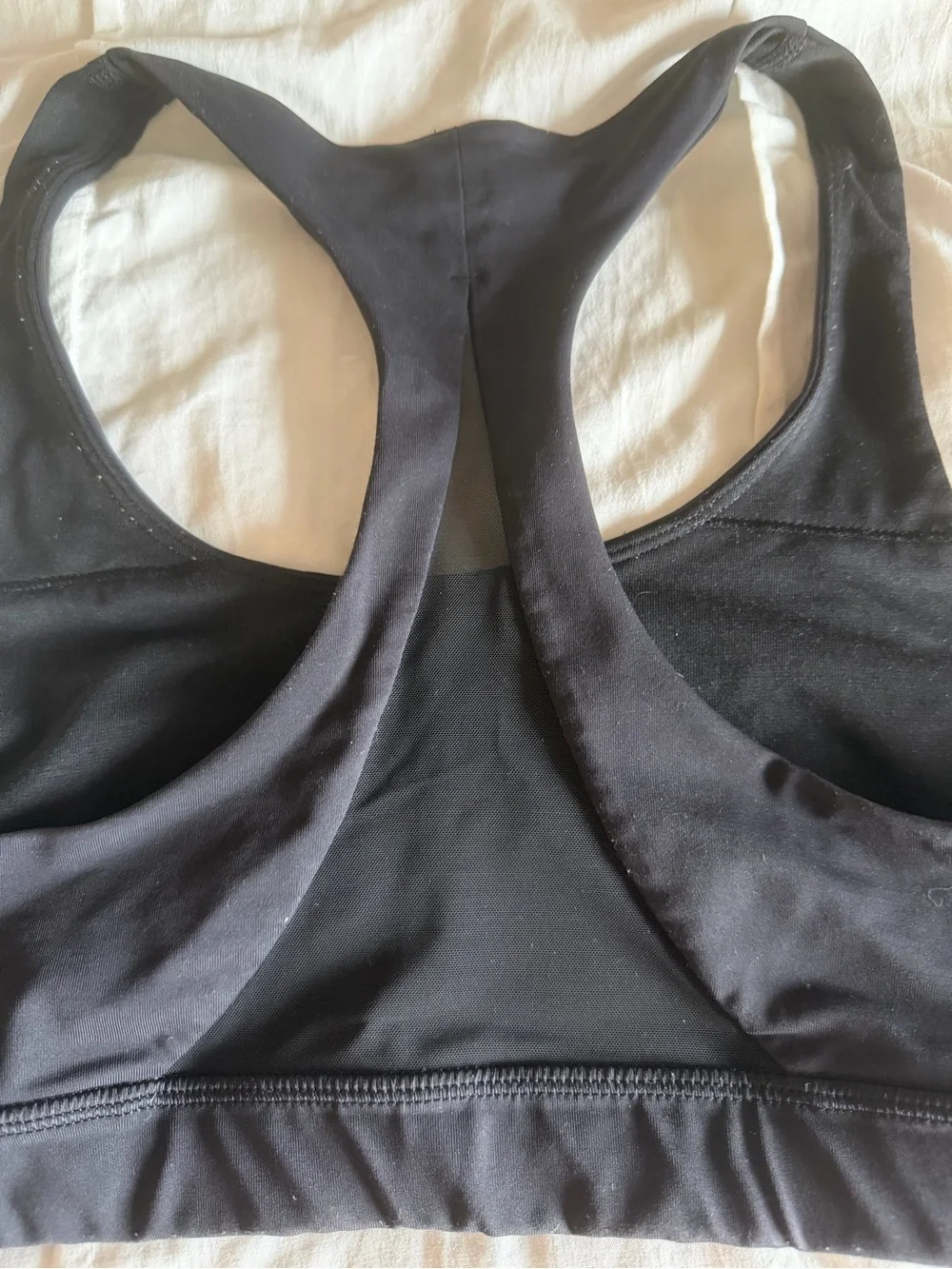 lululemon athletica invigorate black razorback sports bra with mesh back - Picture 5 of 6